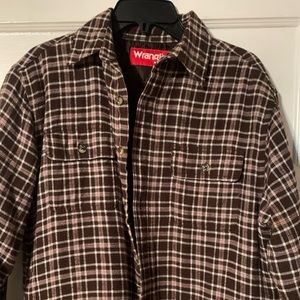 Wrangler quilted/ lined flannel, Mens S